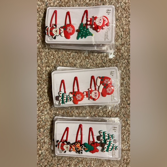Source Unknown Other - Christmas hair clips